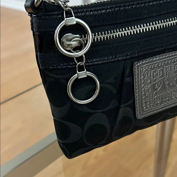 Coach Poppy Vintage Black Mini Shoulder Bag - Picture 5 of 11